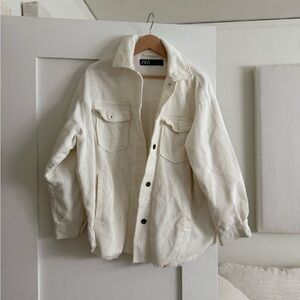 Zara Cream Corduroy Jacket